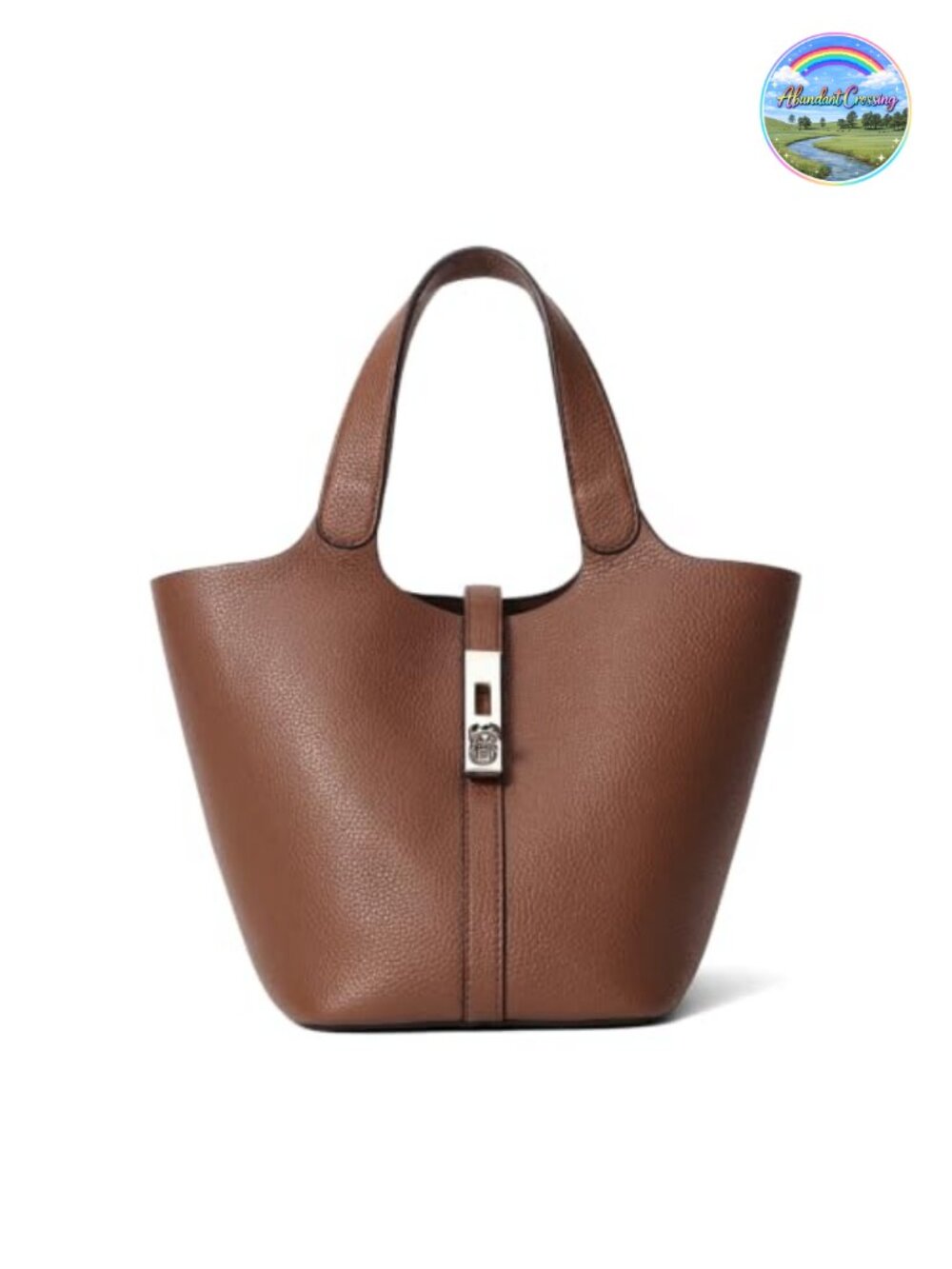 Vegan Leather Tote Bag Top Handle Bucket Purse Work Handbag Satchel